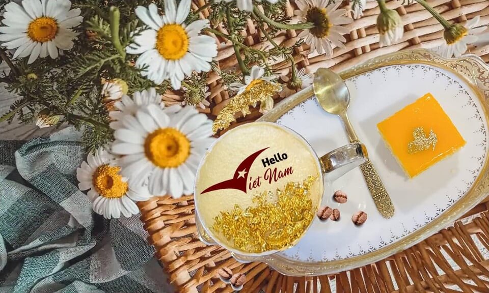 Cà Phê Vàng + Bánh Phủ Vàng